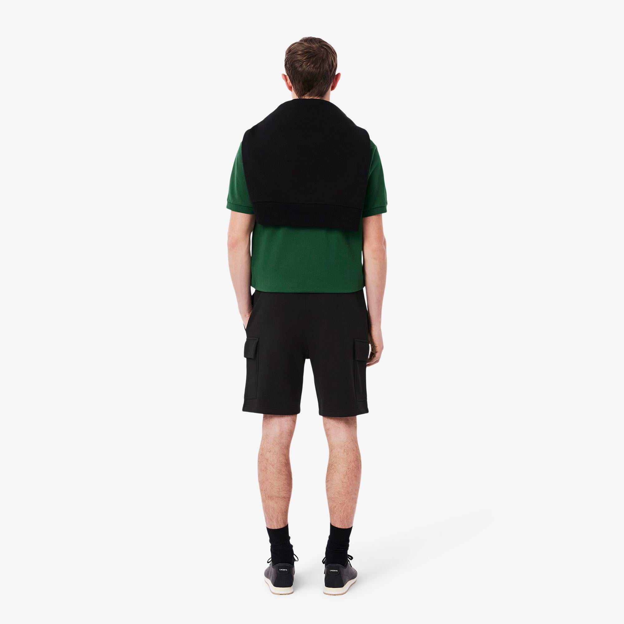 Shorts cargo in cotone felpato GH9743 031 LACOSTE 