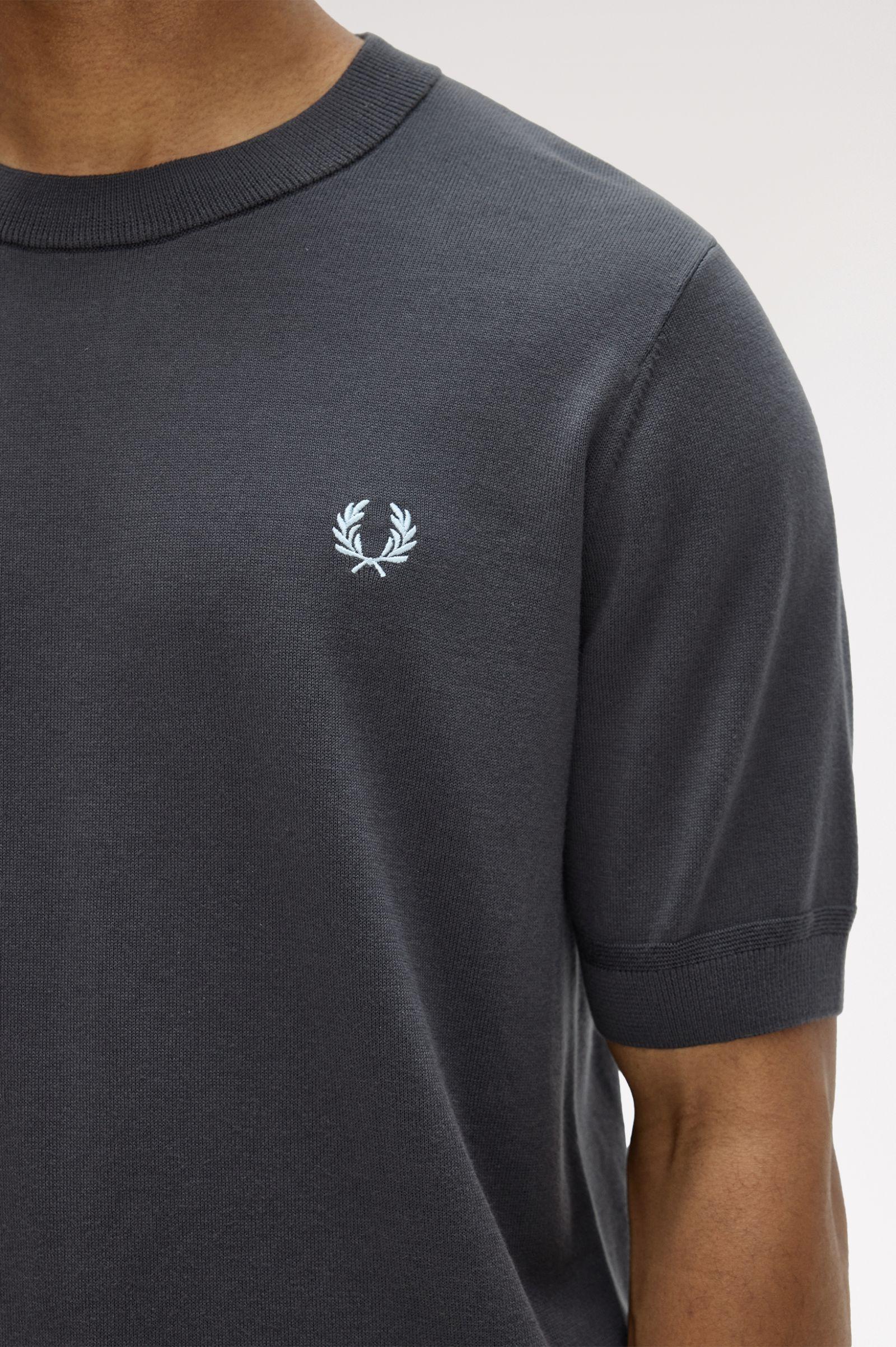 T-shirt in maglia di cotone K232258 297 FRED PERRY 
