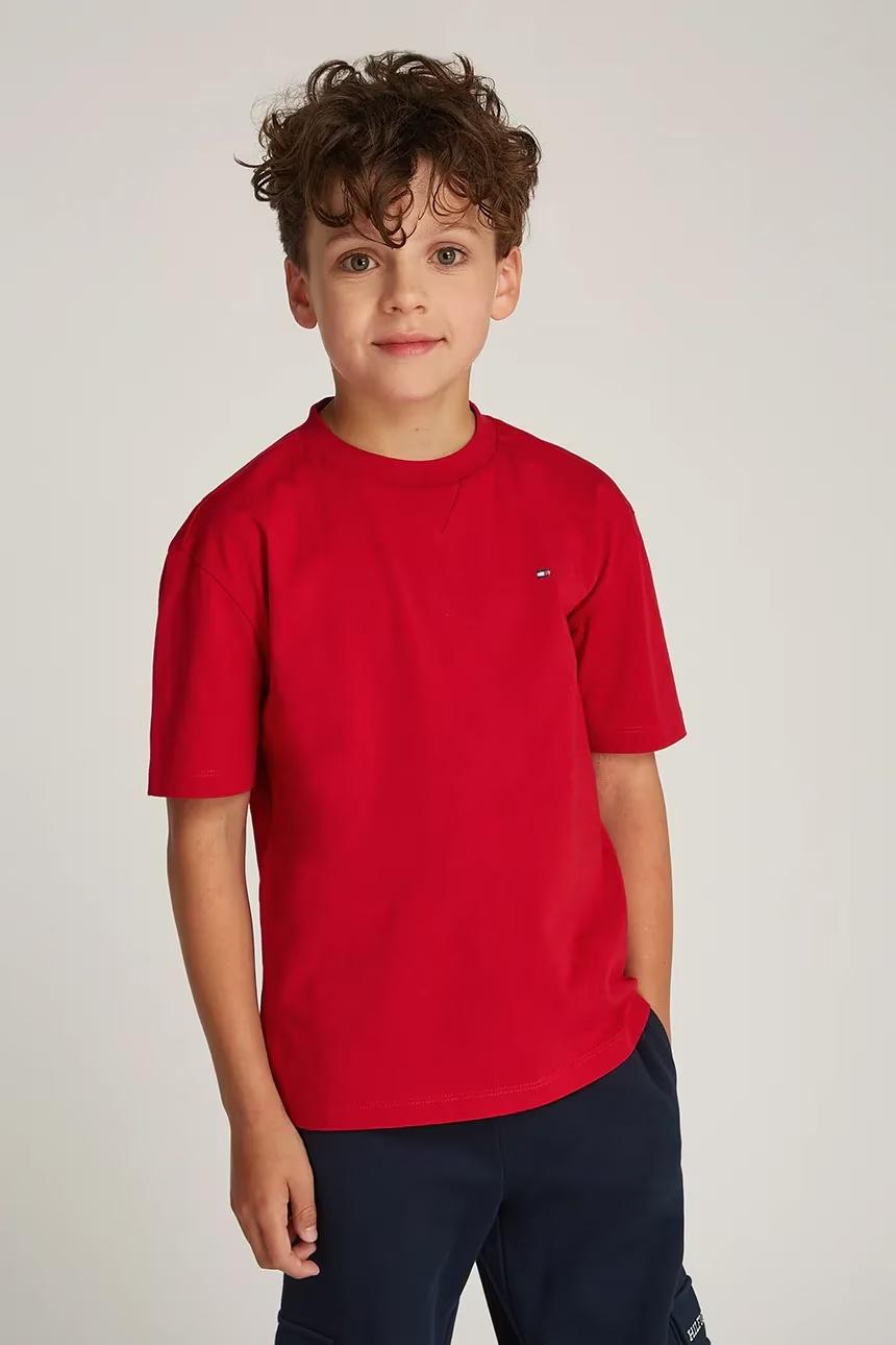 T-shirt con bandierina ricamata KB0KB09601T XLD TOMMY HILFIGER 
