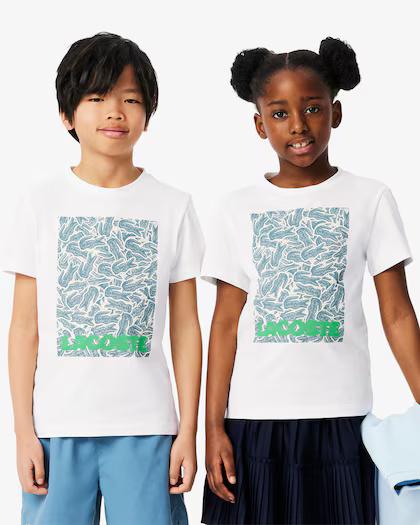 T-shirt con stampa TJ8457 001A LACOSTE 