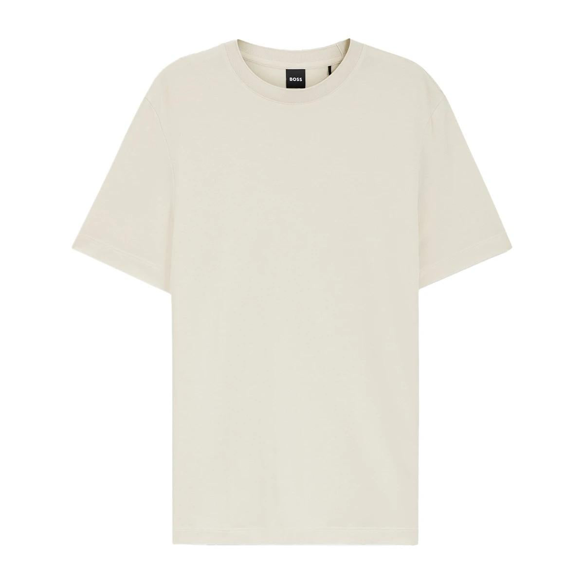 T-shirt regular fit in tessuto piqué 50555102 131 BOSS 