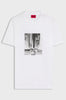 T-shirt in jersey di cotone con stampa grafica