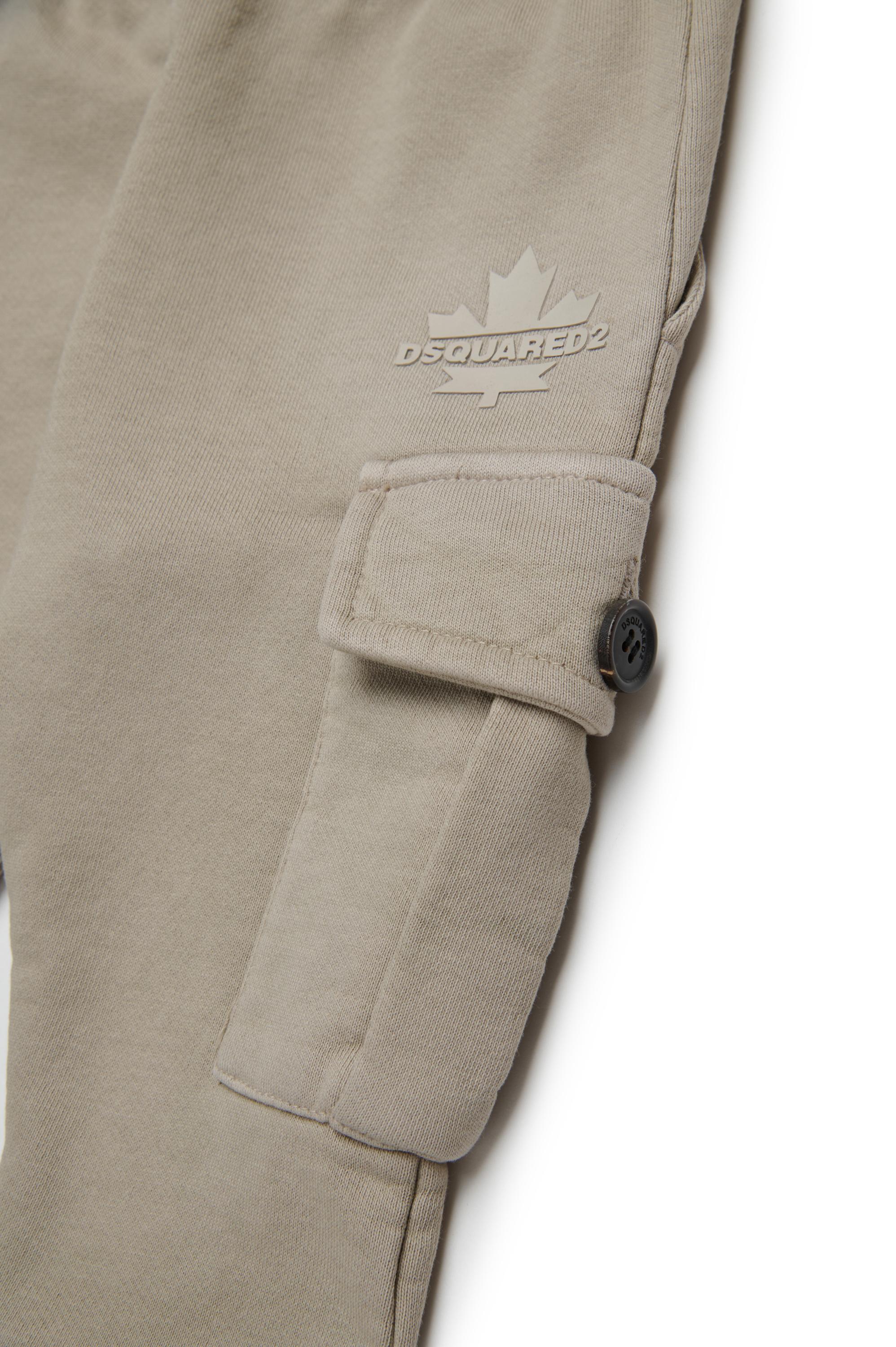 D2Kids Newborn Utility Pocket Sweatpants Beige DQ2868D0AC6 DQ717 DSQUARED2 