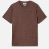 T-shirt Ecstasea in puro lino panna con logo ricamato