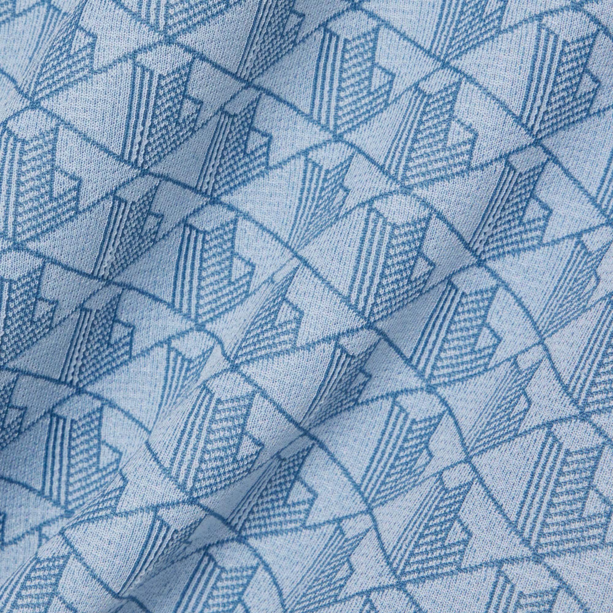 Polo dal taglio classico in jacquard con monogramma DH1417 1QI LACOSTE 