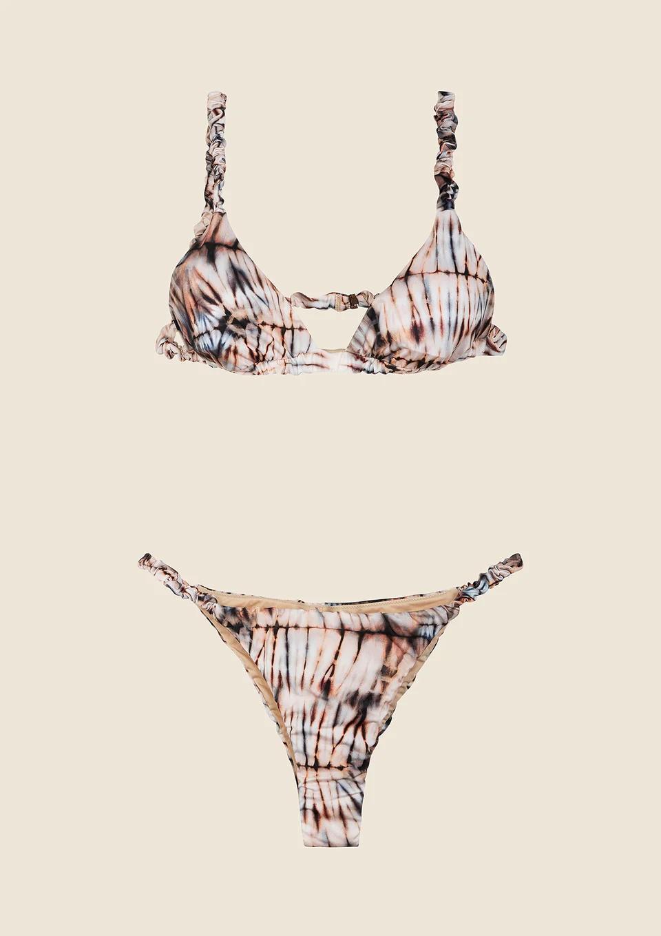 Bikini Donna Triangolo con Slip Fisso Fantasia MF250330 X15 ME FUI 