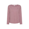 T-shirt in lino e cotone a righe