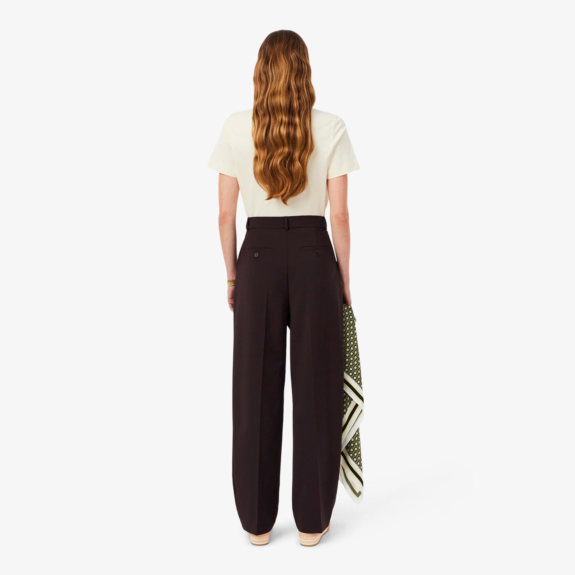 Pantaloni oversize in misto lana HF0245 3LA LACOSTE 