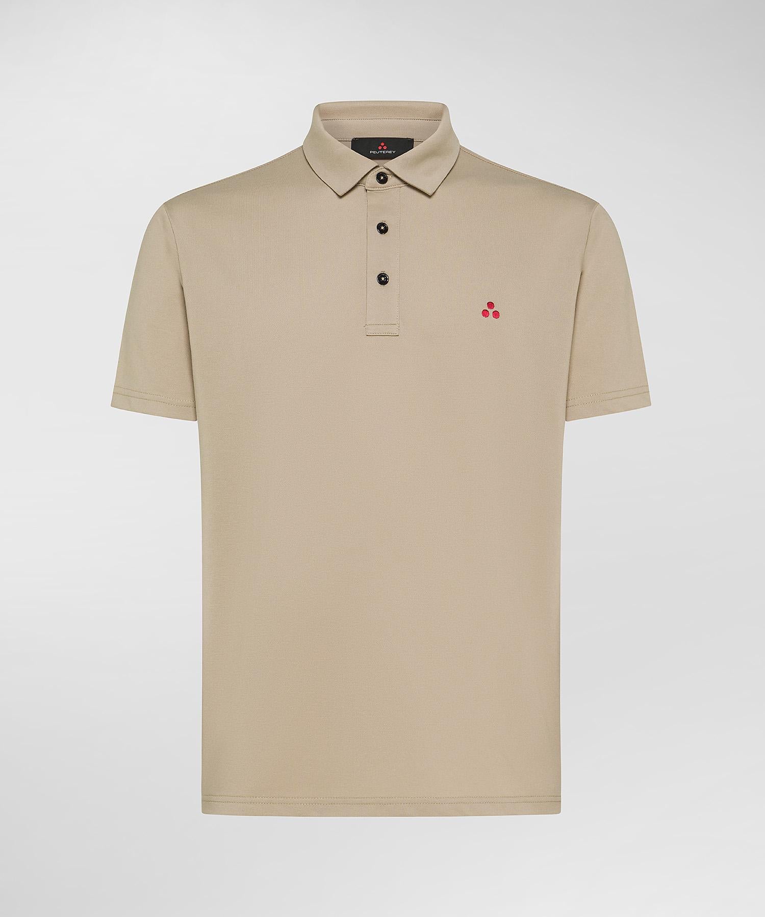 Mezzola 02 Polo in Piqué di cotone stretch amaretto PEU5471 859 PEUTEREY 