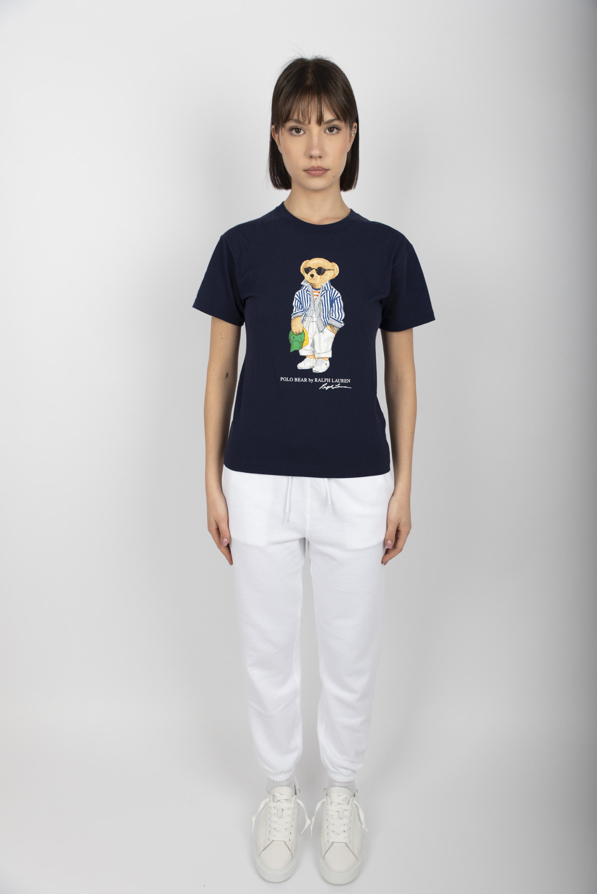 Maglietta Polo Bear in jersey di cotone nuovo blu navy 211959112 001 POLO RALPH LAUREN 