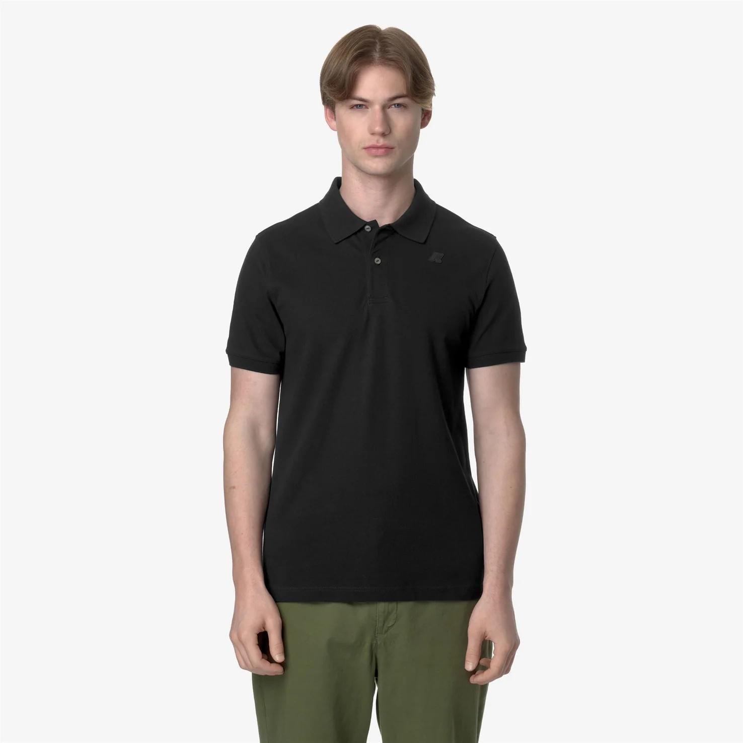 Polo Uomo Stretch Piquet nero K5127BW USY K-WAY 