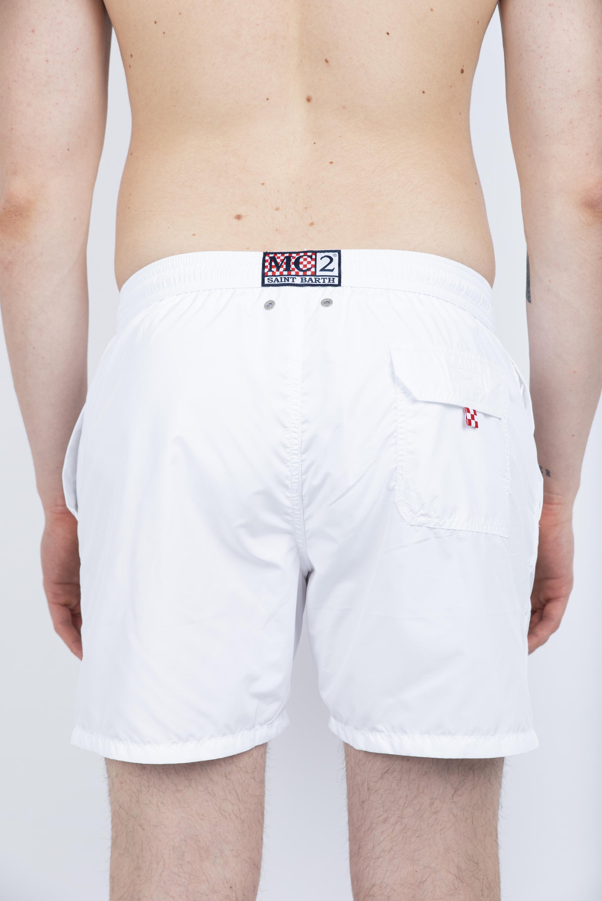 Costume classico leggero Patmos bianco PATM001 01601H MC2 SAINT BARTH 