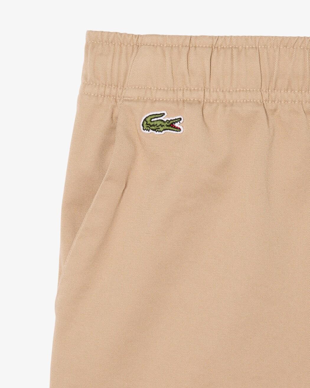 Shorts chino in twill di cotone elasticizzato 847155 02S LACOSTE 