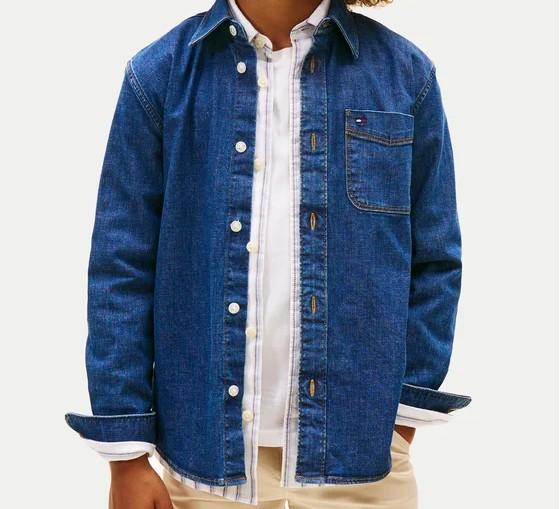 Camicia in denim KB0KB10069T 1CD TOMMY HILFIGER 