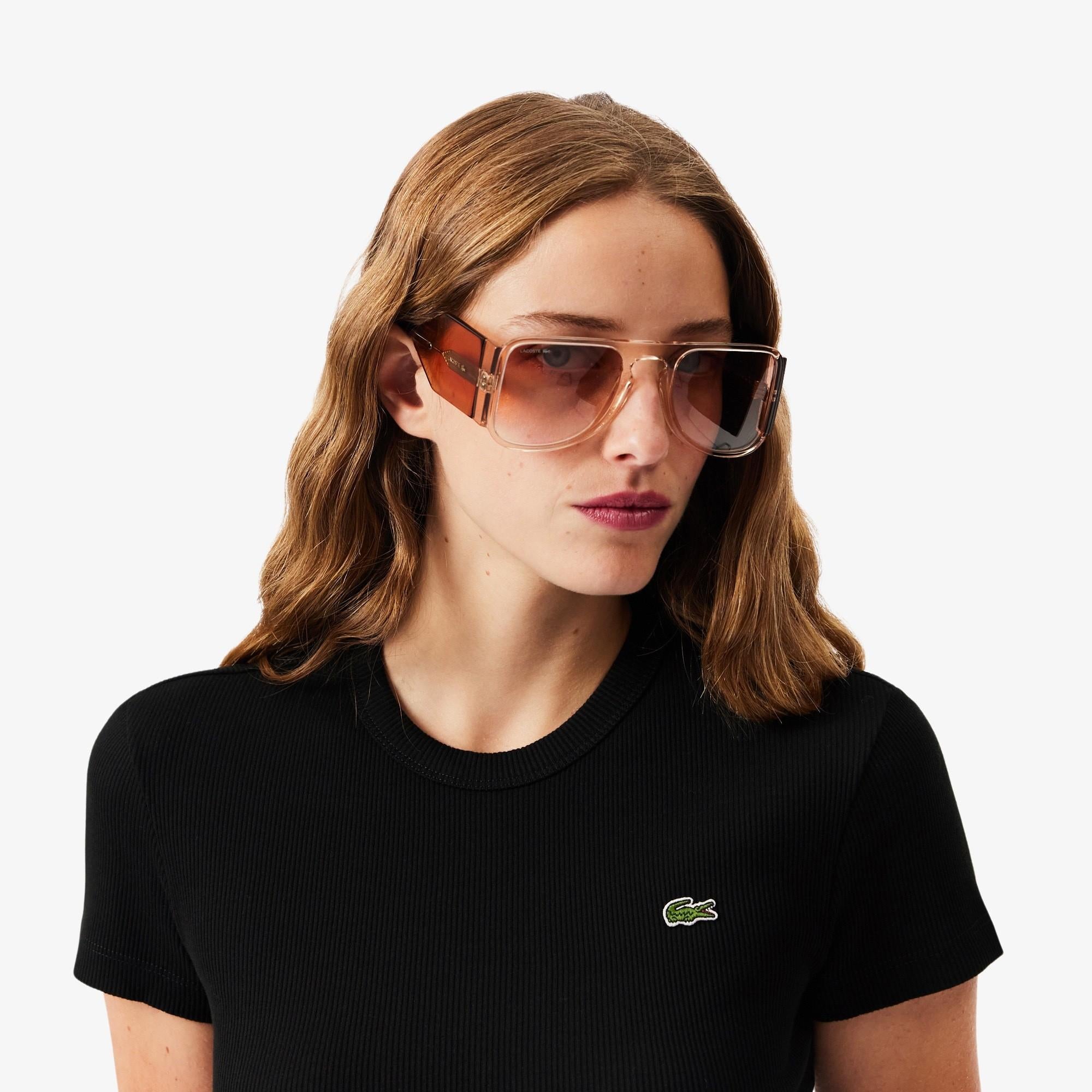 T-shirt in cotone a costine slim fit TF5538 031 LACOSTE 