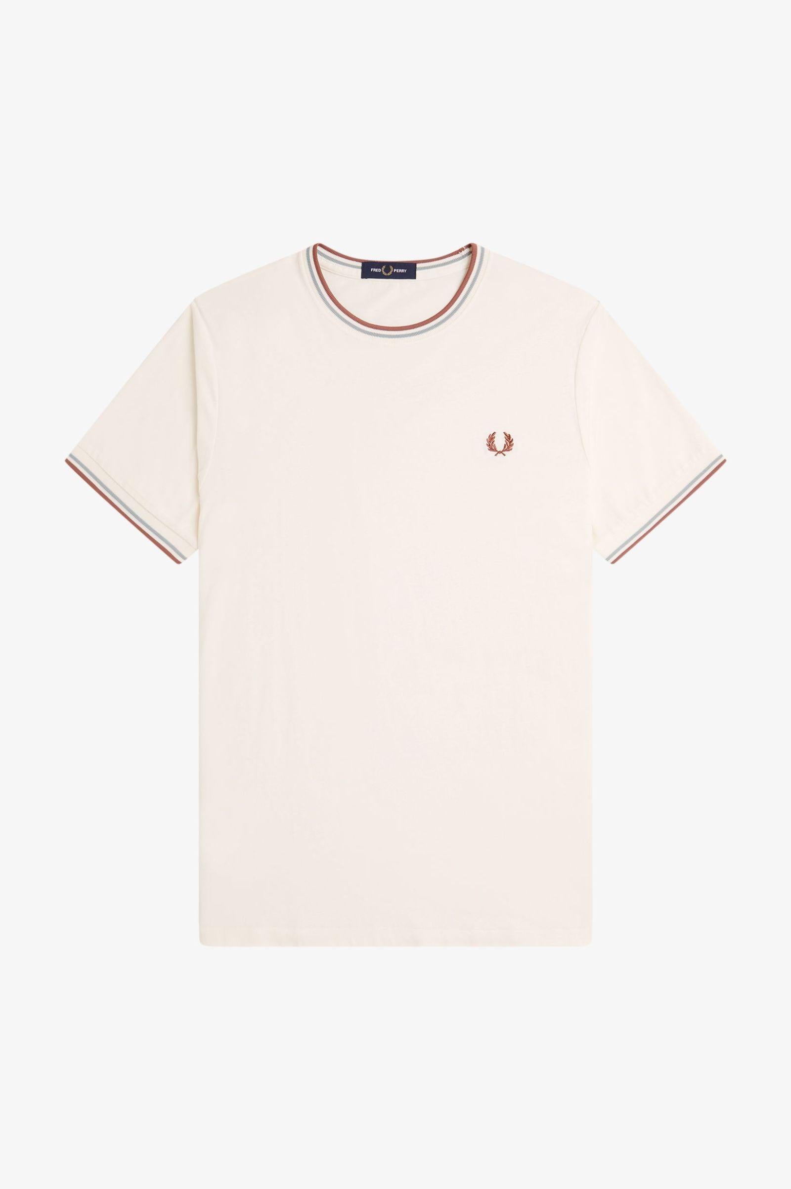 T-shirt con doppia riga M158853 Y20 FRED PERRY 
