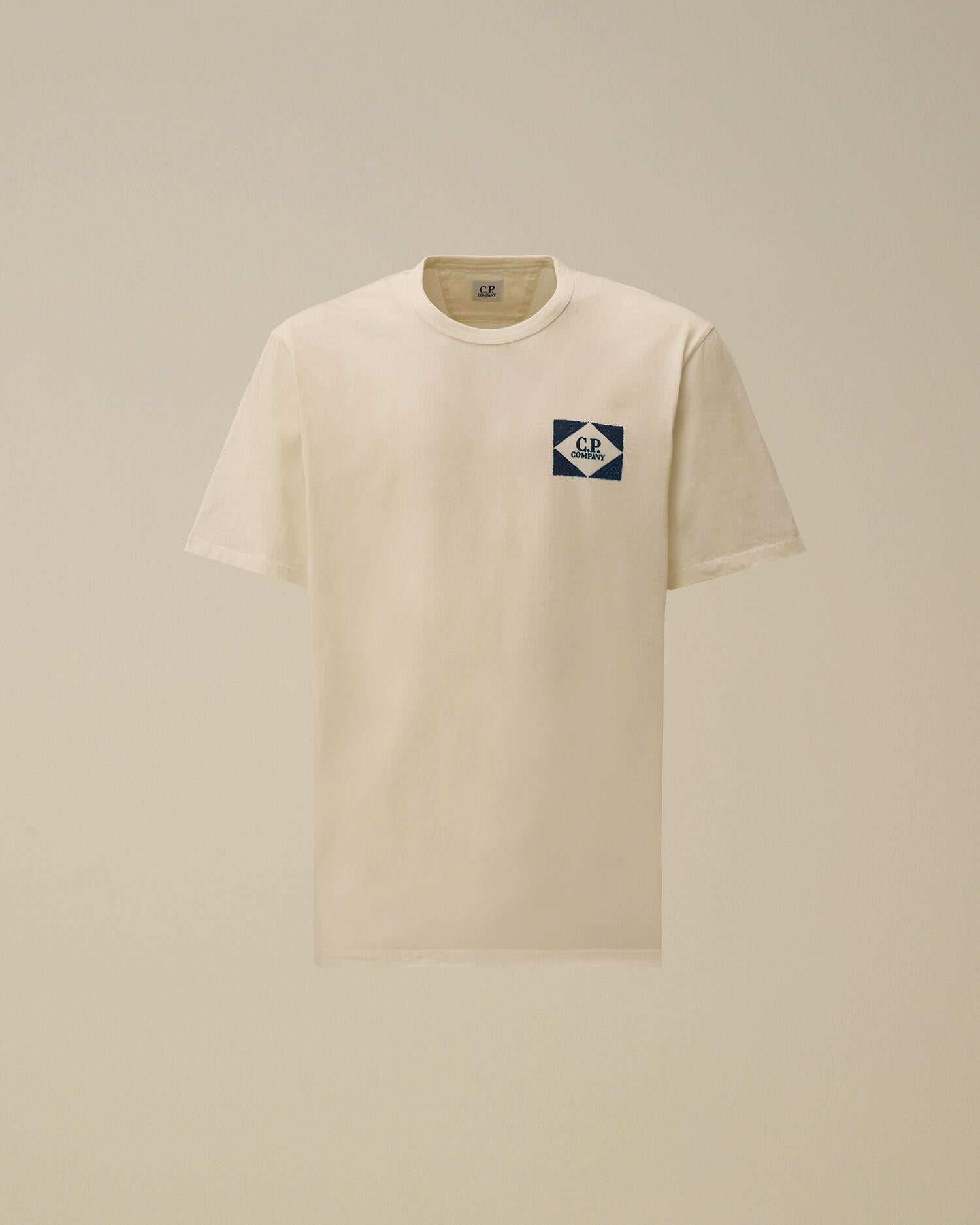 Compact 20/1 Jersey Short Sleeve Logo T-Shirt 20CMTS267A 103 C.P. COMPANY 