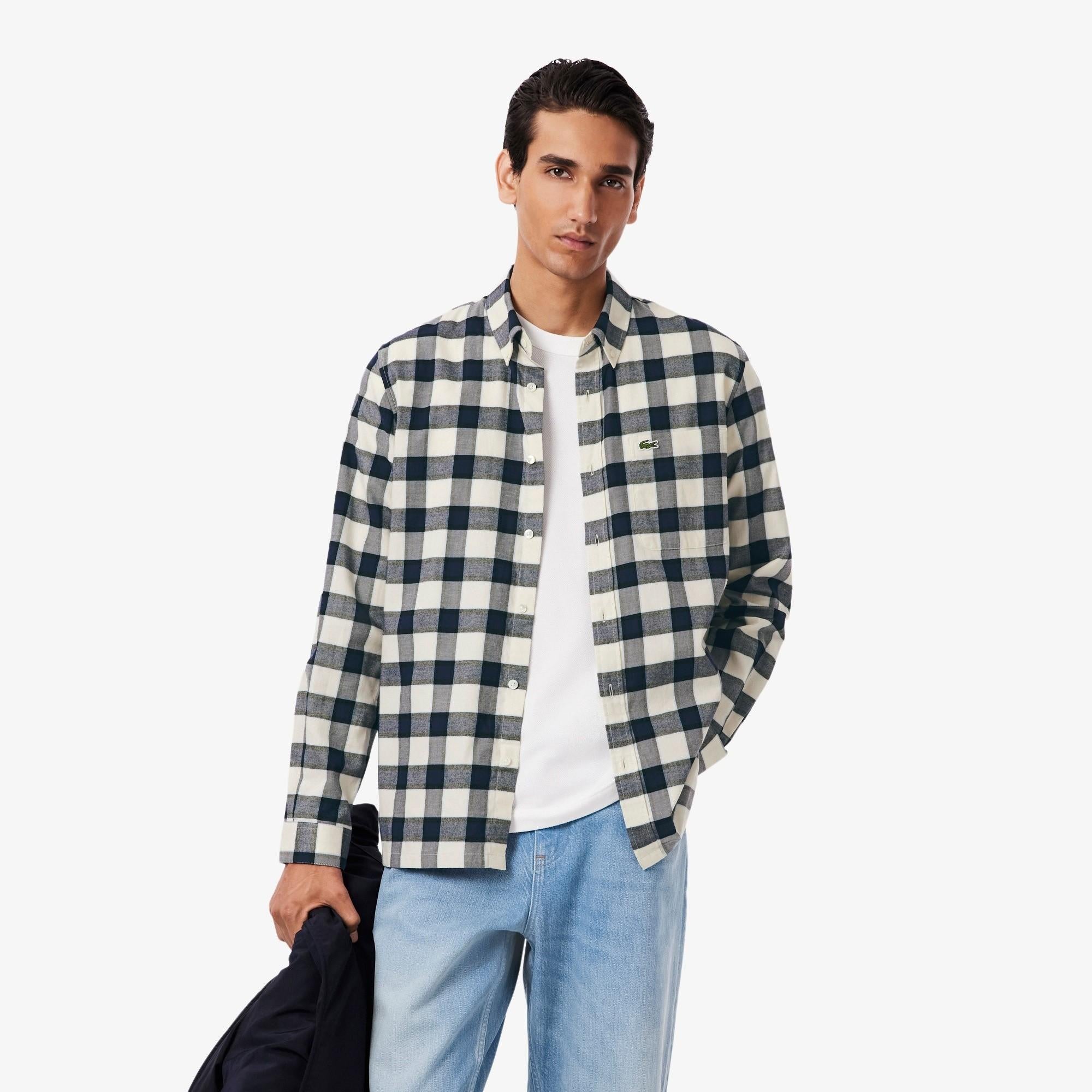 Camicia scozzese in flanella CH5097 BIR LACOSTE 