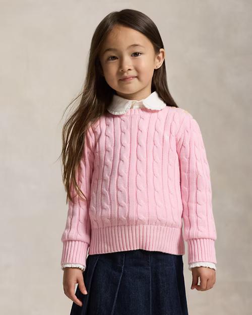 Maglia in cotone a trecce 312901316 010 POLO RALPH LAUREN 