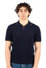 Buttonless polo shirt