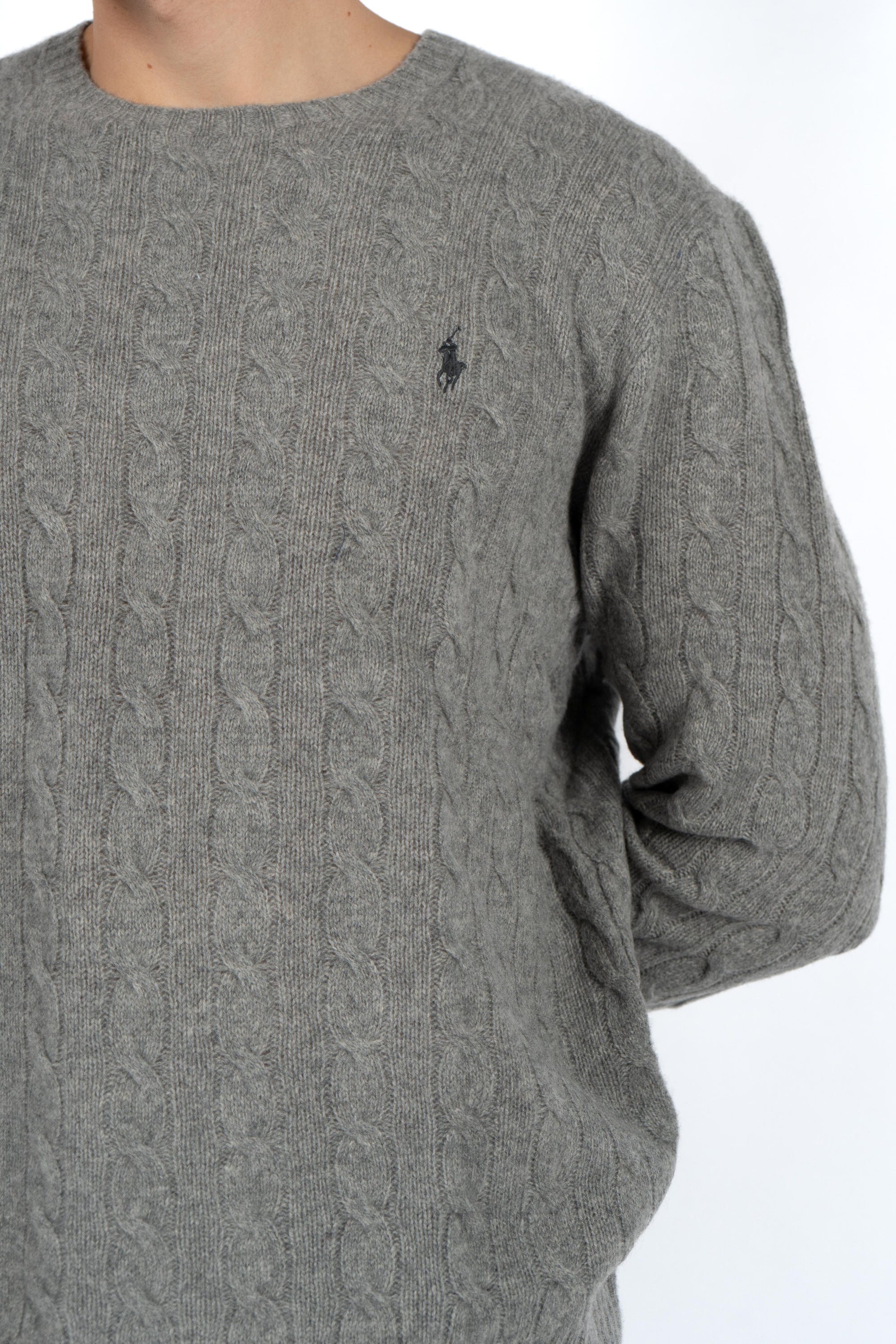 Maglia in lana e cashmere a trecce 710876762 012 POLO RALPH LAUREN 