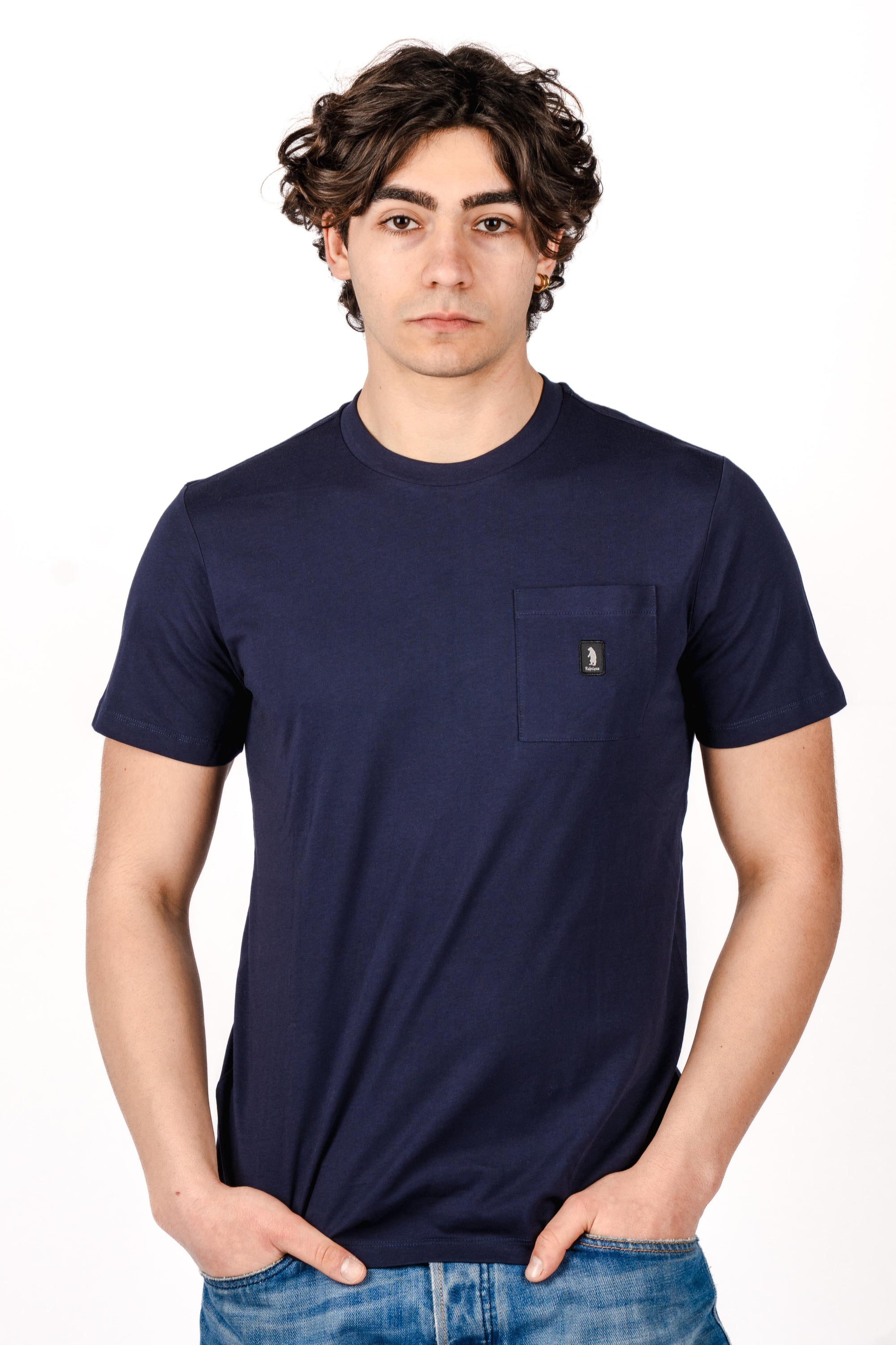 T-shirt icon pocket R4528M261 INK REFRIGUE 