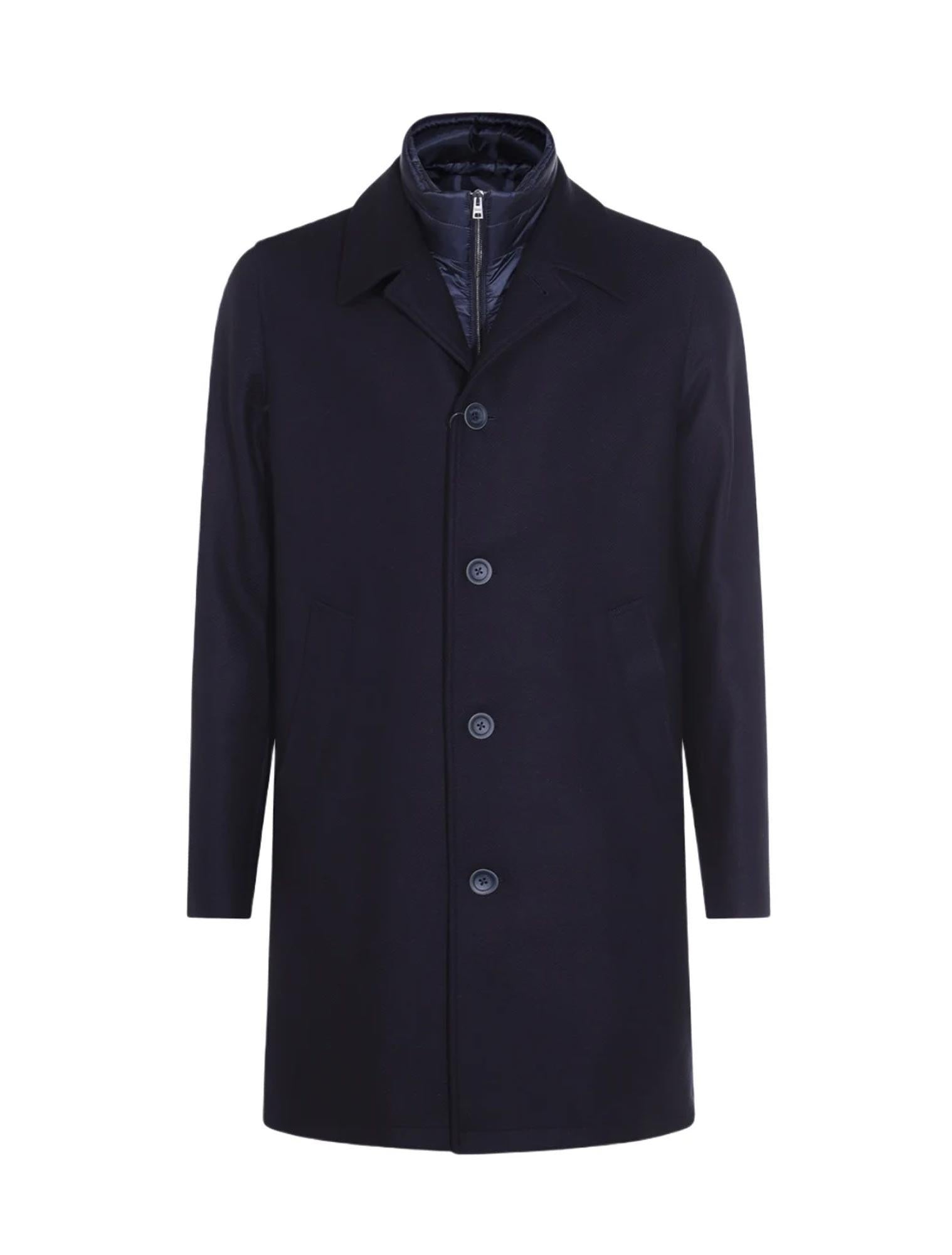 Cappotto monopetto con pettorina CA000215U33432R 9290 HERNO 