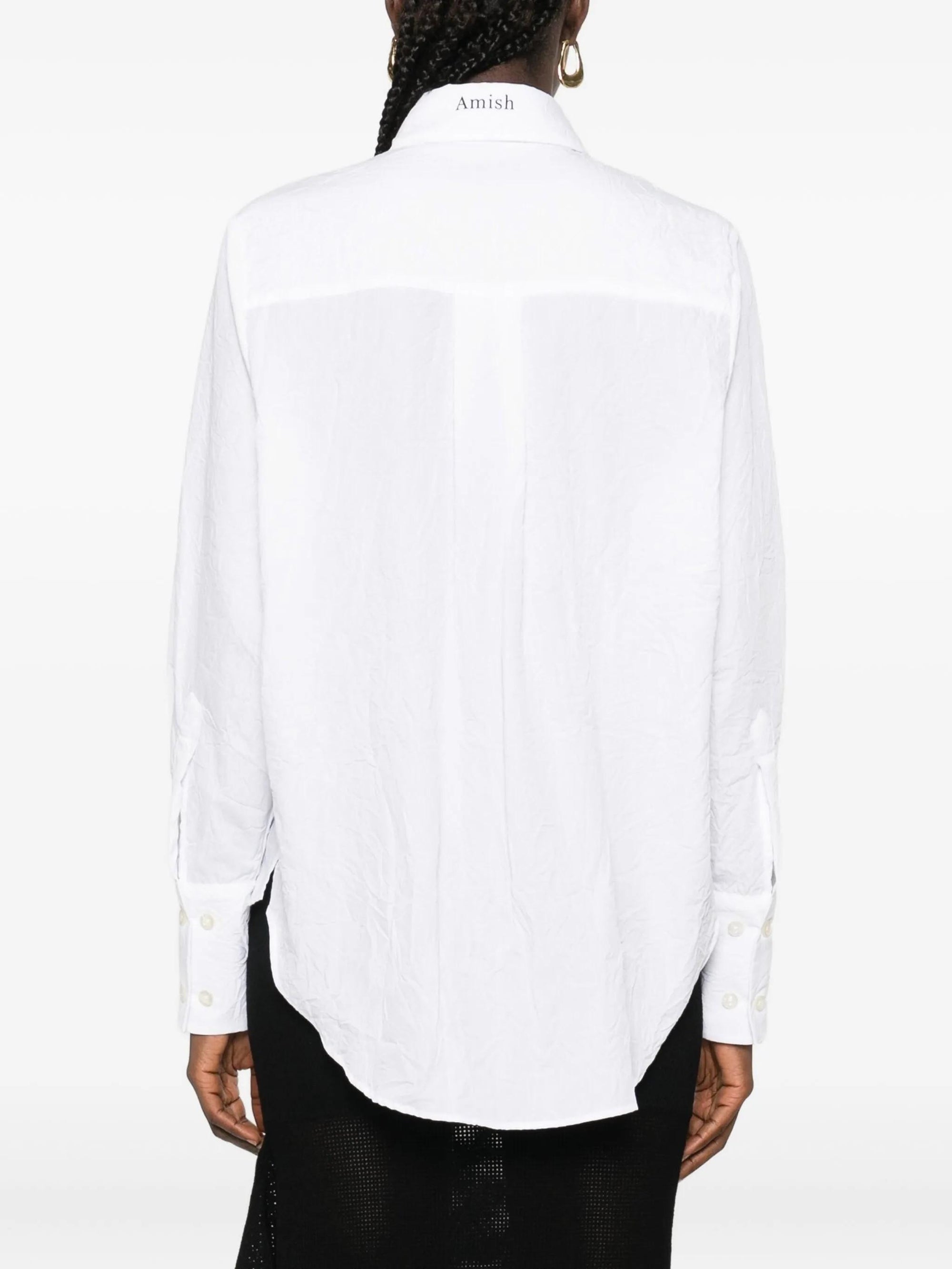 Camicia Ripple in Popeline Crinckle AMD164CN41XX C0069 AMISH 