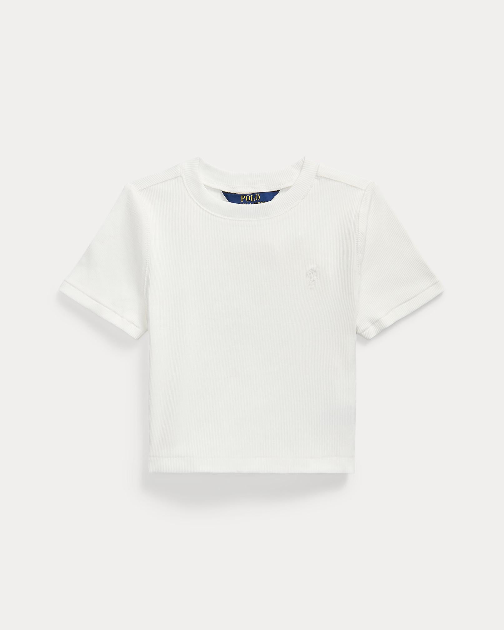 Maglietta squadrata a coste 313A96144 001 POLO RALPH LAUREN 