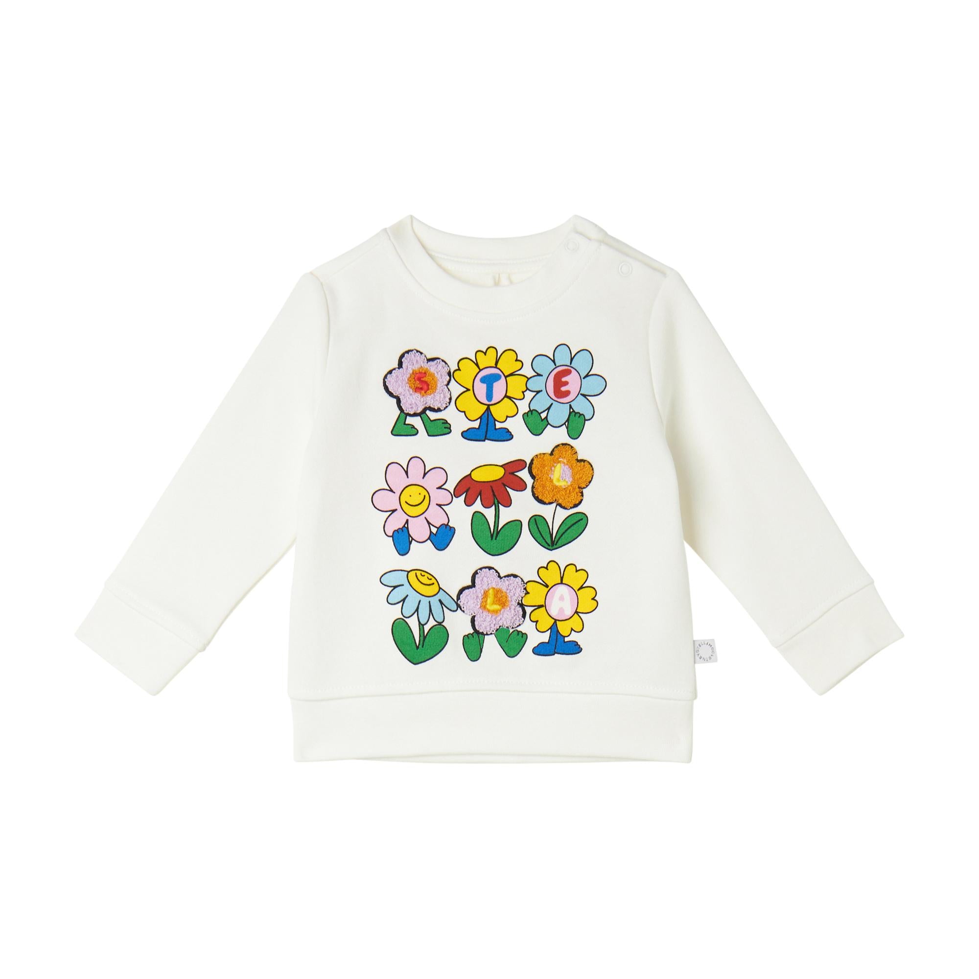 Felpa Girocollo con Stampa a Fiori TX4000Z3059 101 STELLA MCCARTNEY 