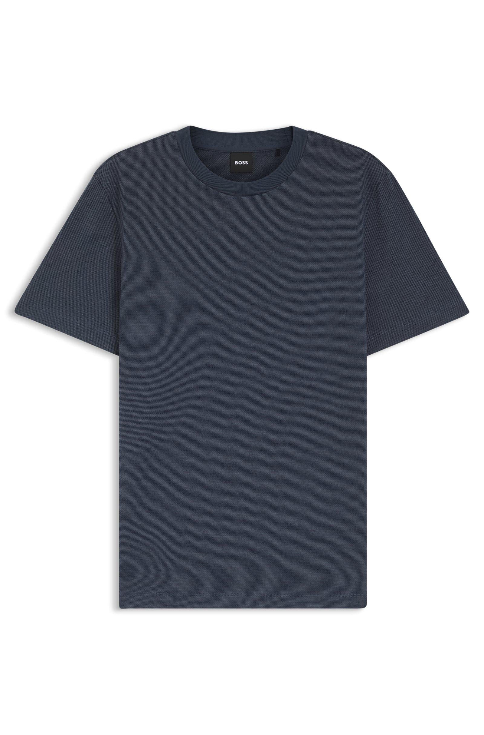 T-shirt in cotone con struttura a bolle 50555163 404 BOSS 
