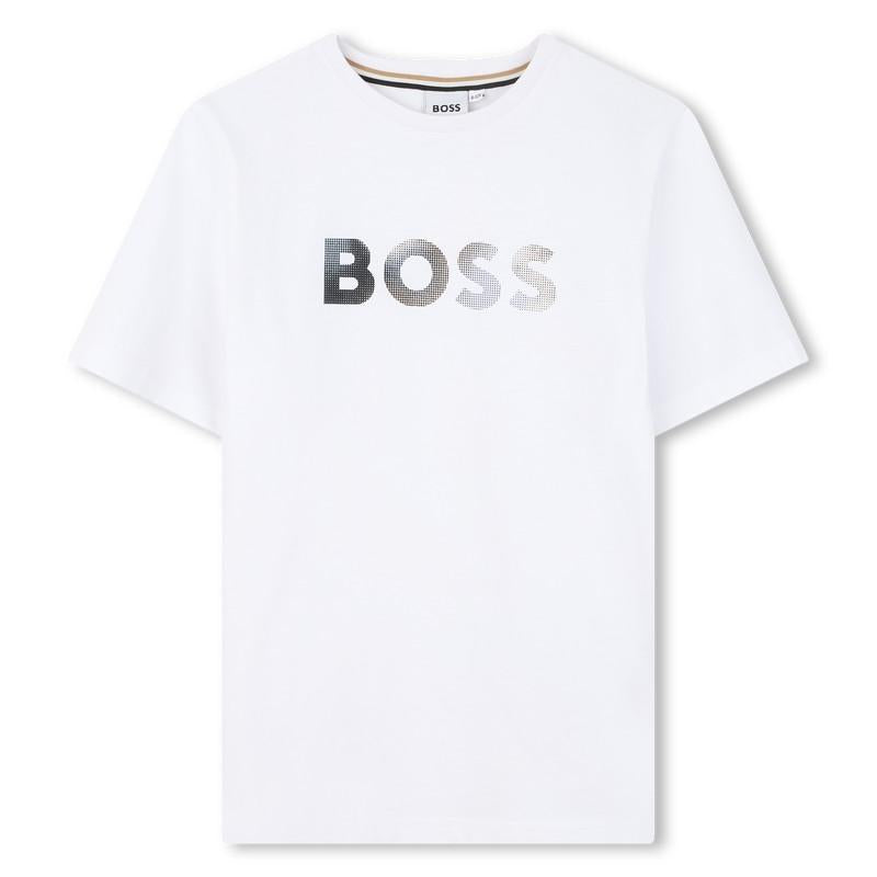 T-shirt con stampa logo J52983 10P BOSS 