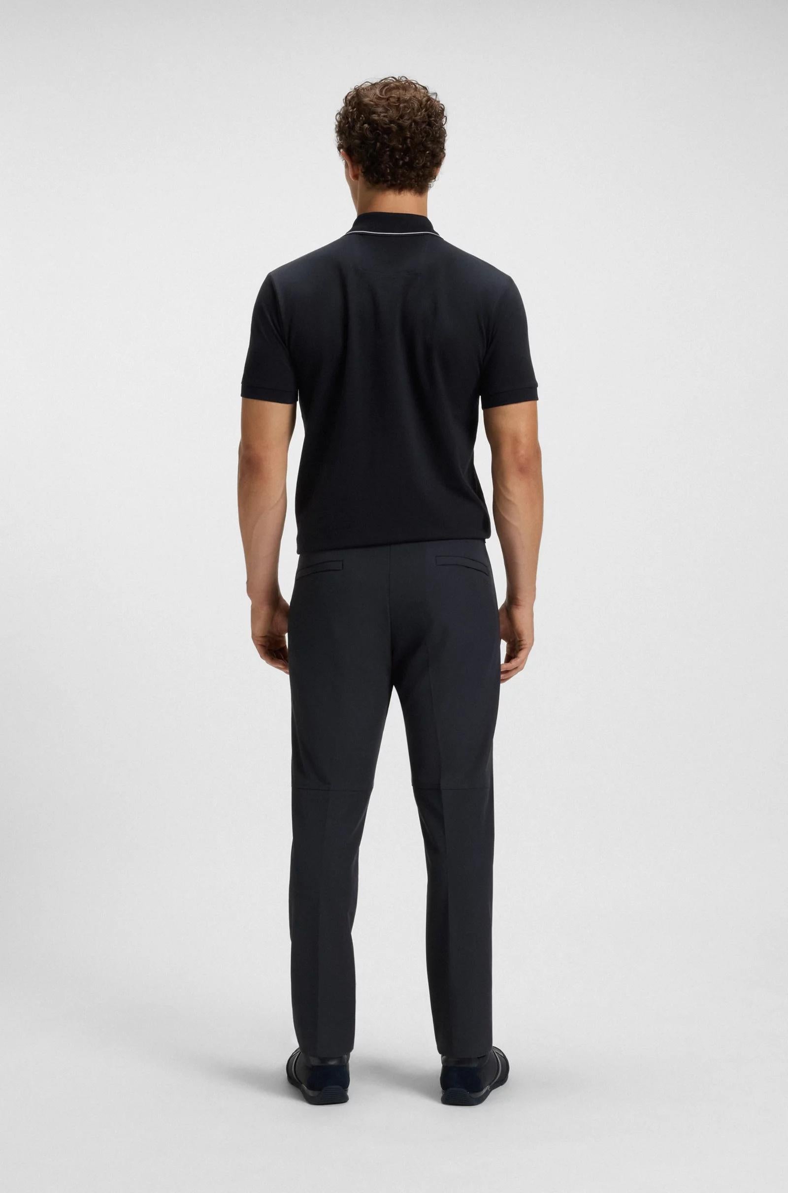 Pantaloni slim fit in tessuto elasticizzato idrorepellente 50534303 402 BOSS 