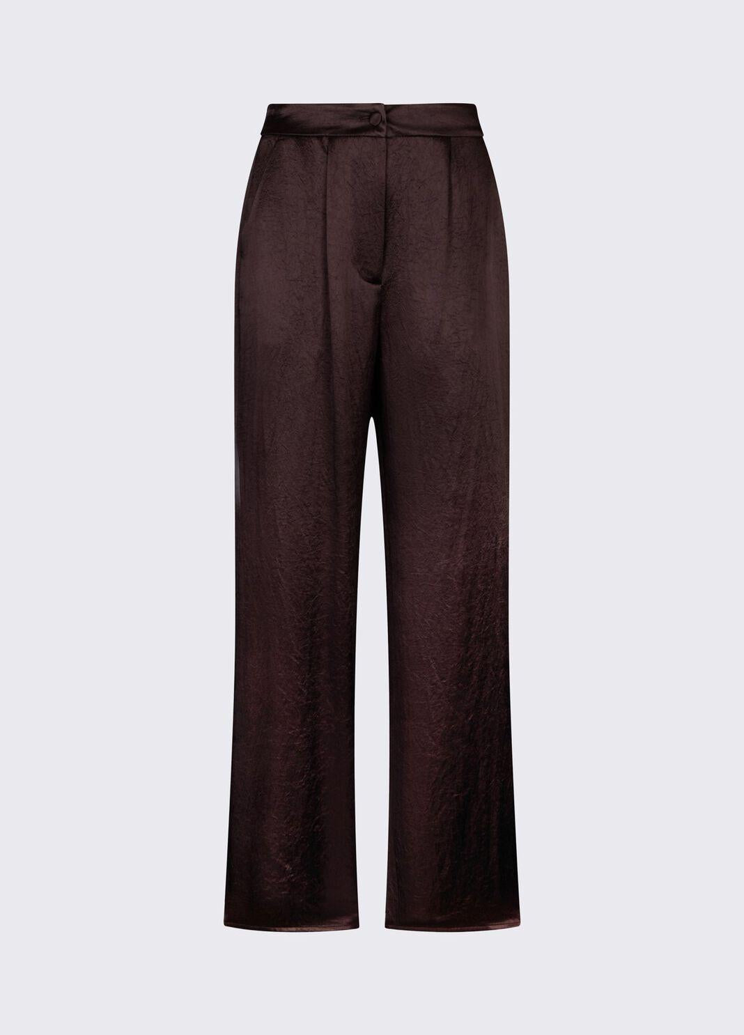 Pantaloni in raso con spacchetti CA6147T450A P9576 LIU JO BLACK 