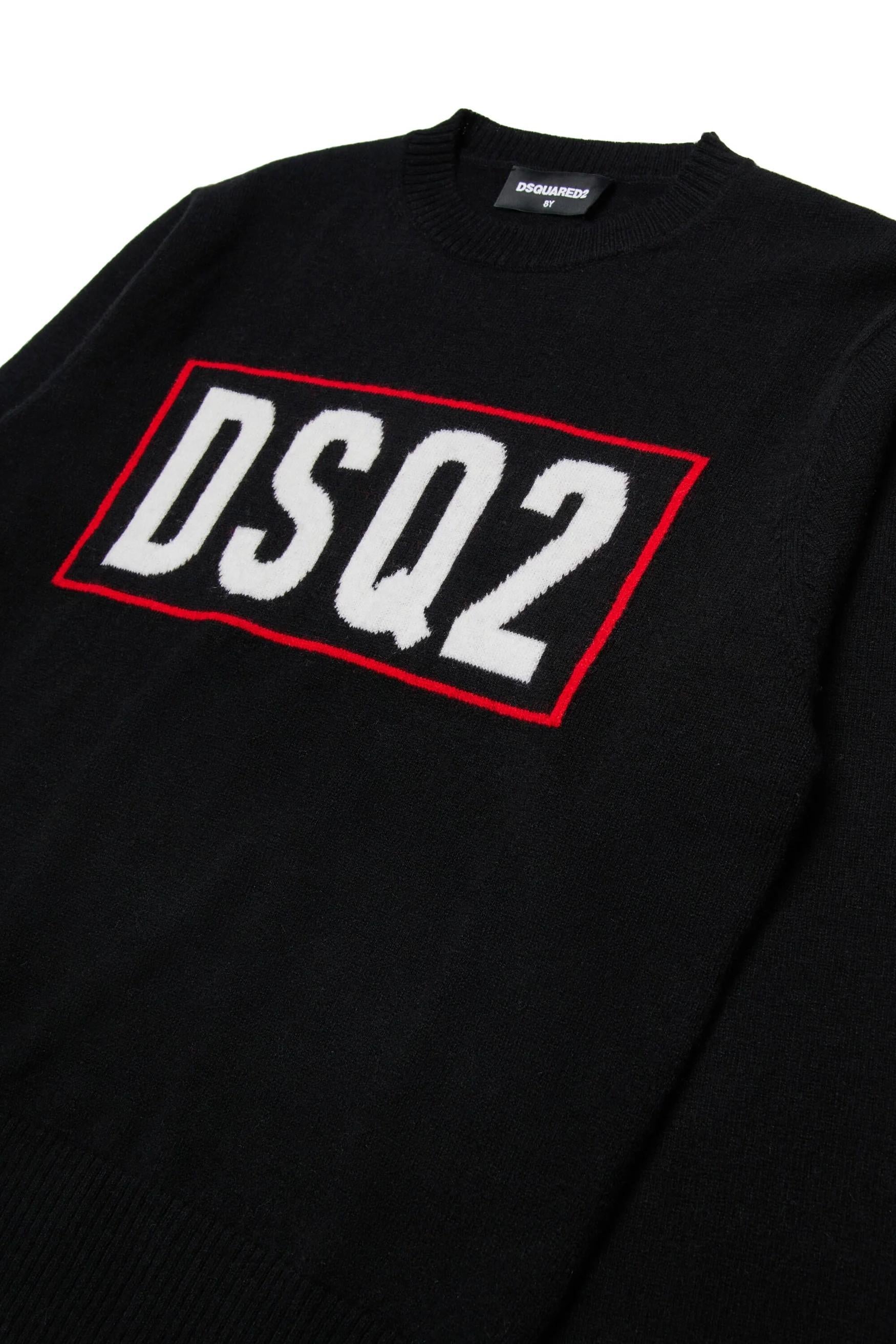Maglione in lana merino con logo DQ3071D0AFF DQ900 DSQUARED2 