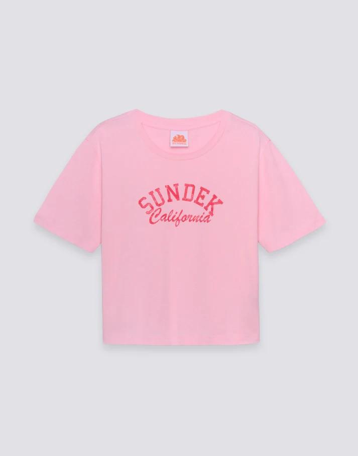 T-shirt cropped W748TEJS000 53201 SUNDEK 