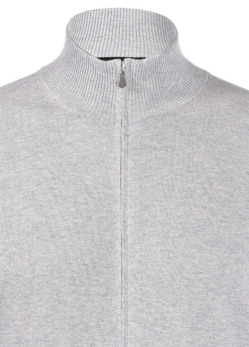 Maglia zip con collo alto grigio 57125/23217 050 GRAN SASSO 