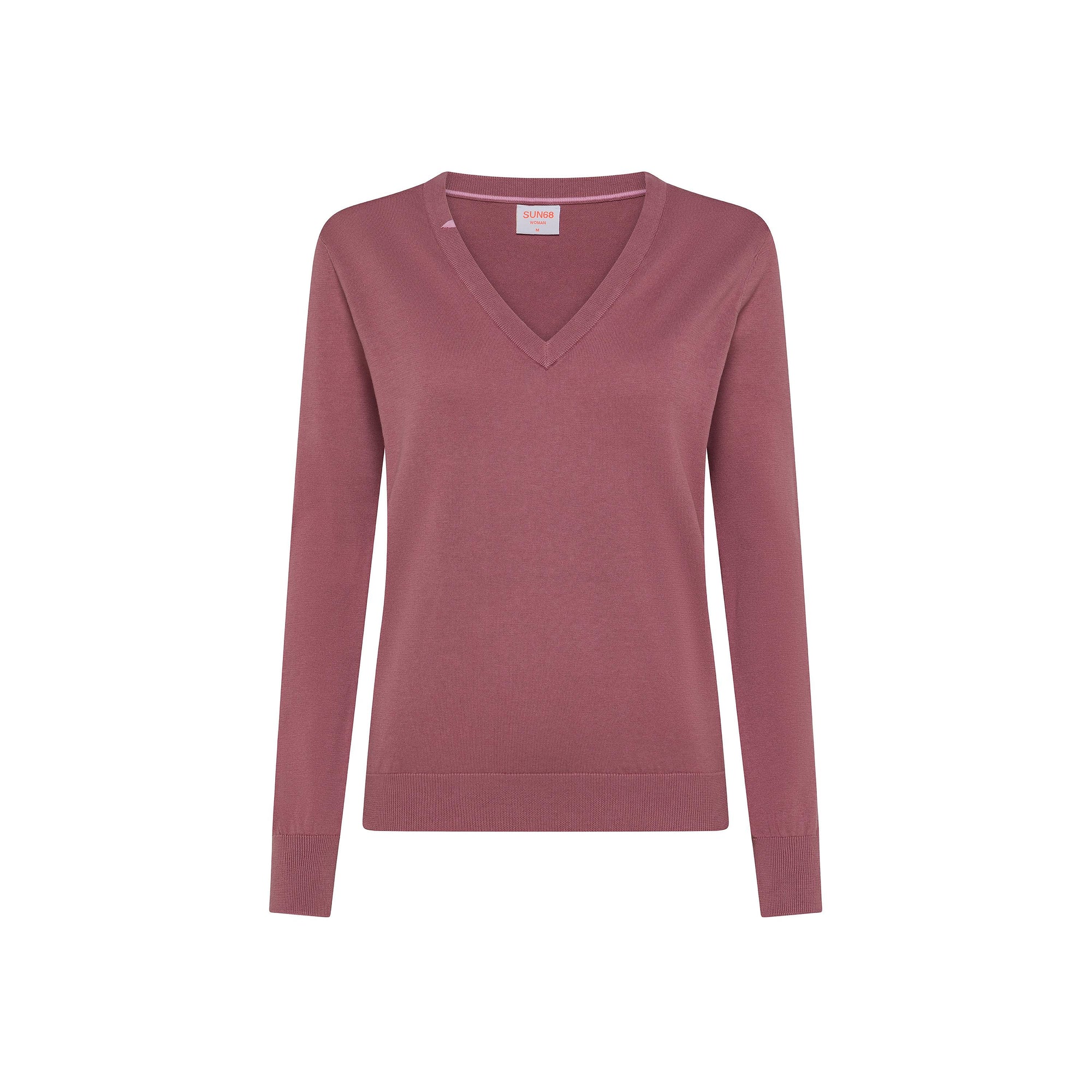 Maglia con scollo a V in cotone K35202 57 SUN68 