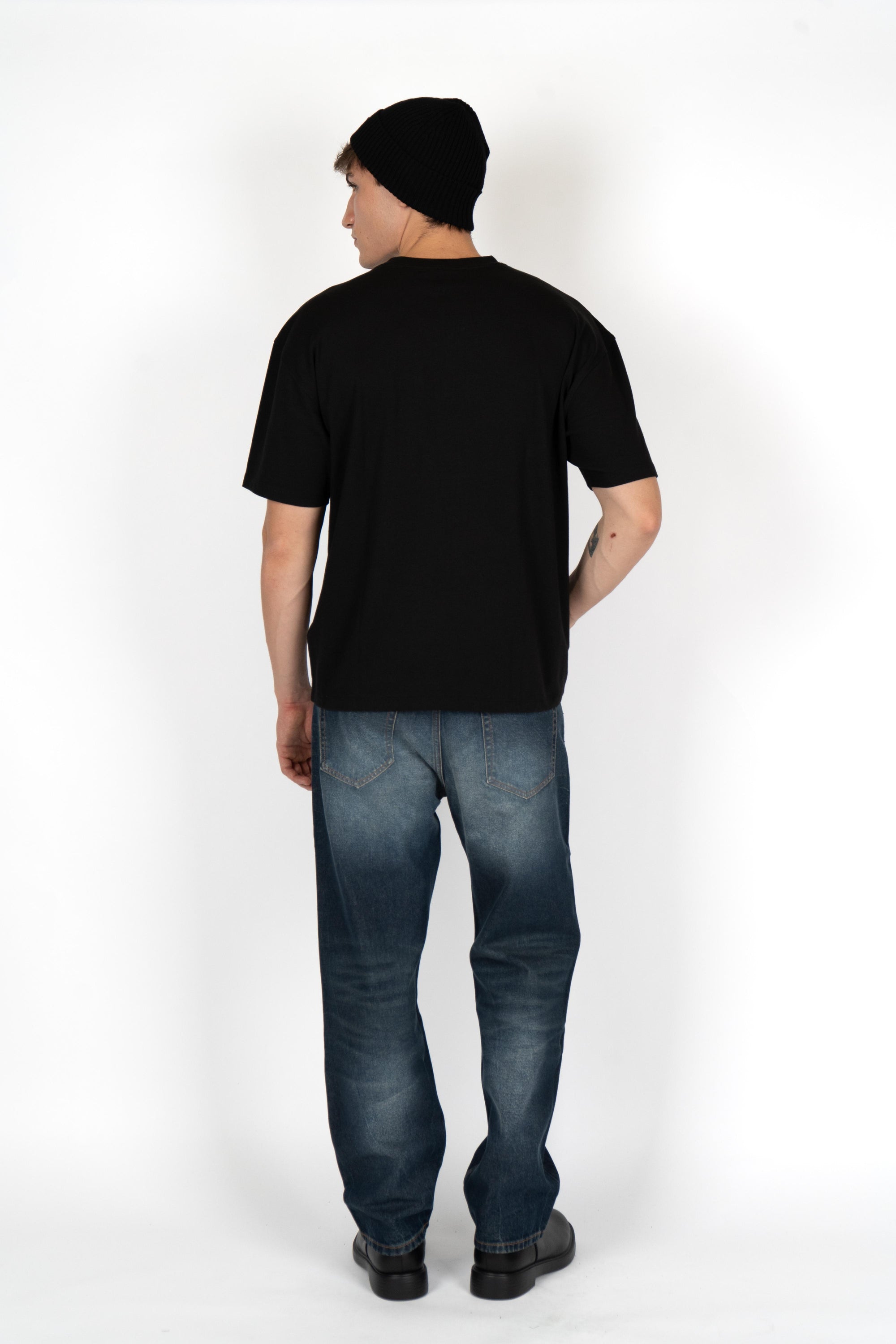 T-shirt in jersey di cotone con grafica con uccelli 50542581 001 HUGO 