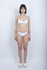 Top bralette e slip brasiliana bianco