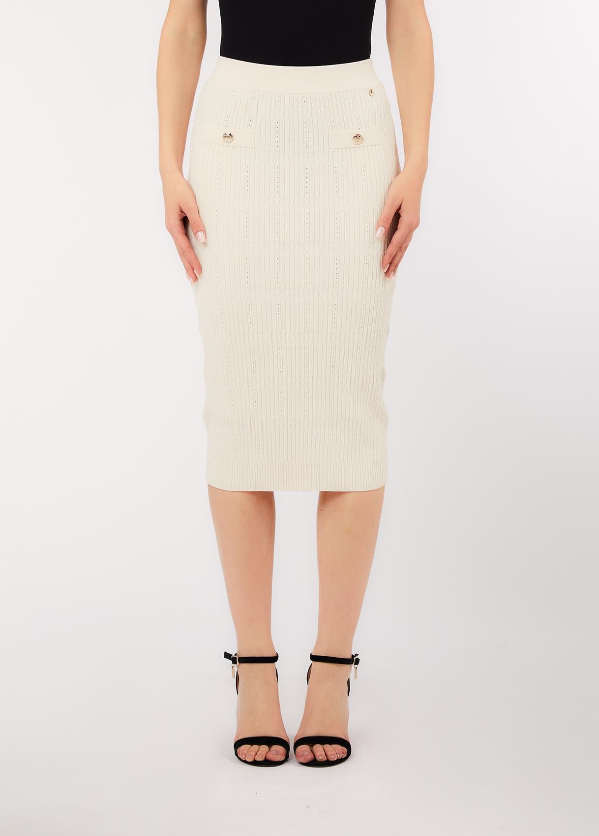 Longuette in maglia CA6218MS55N P9574 LIU JO BLACK 