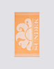 Telo mare fouta jacquard con logo peach