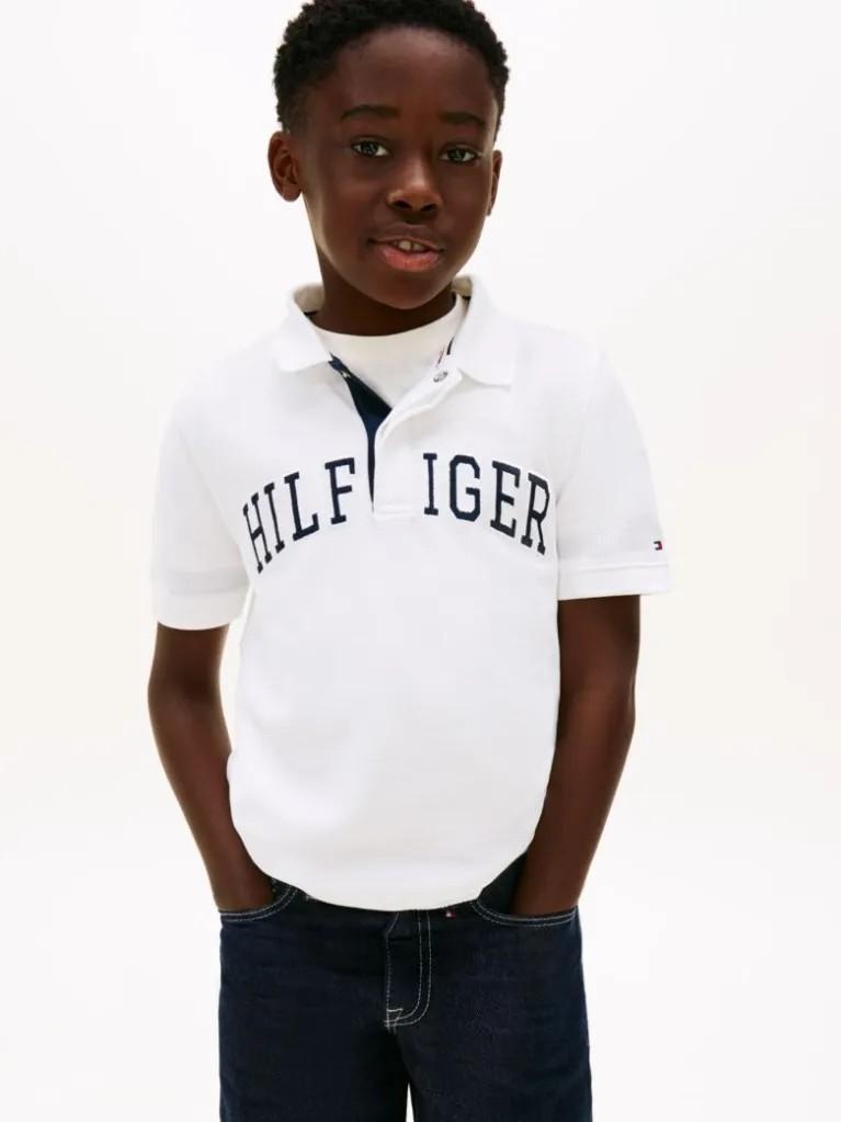 Regular fit textured polo shirt KB0KB10231J YBR TOMMY HILFIGER 