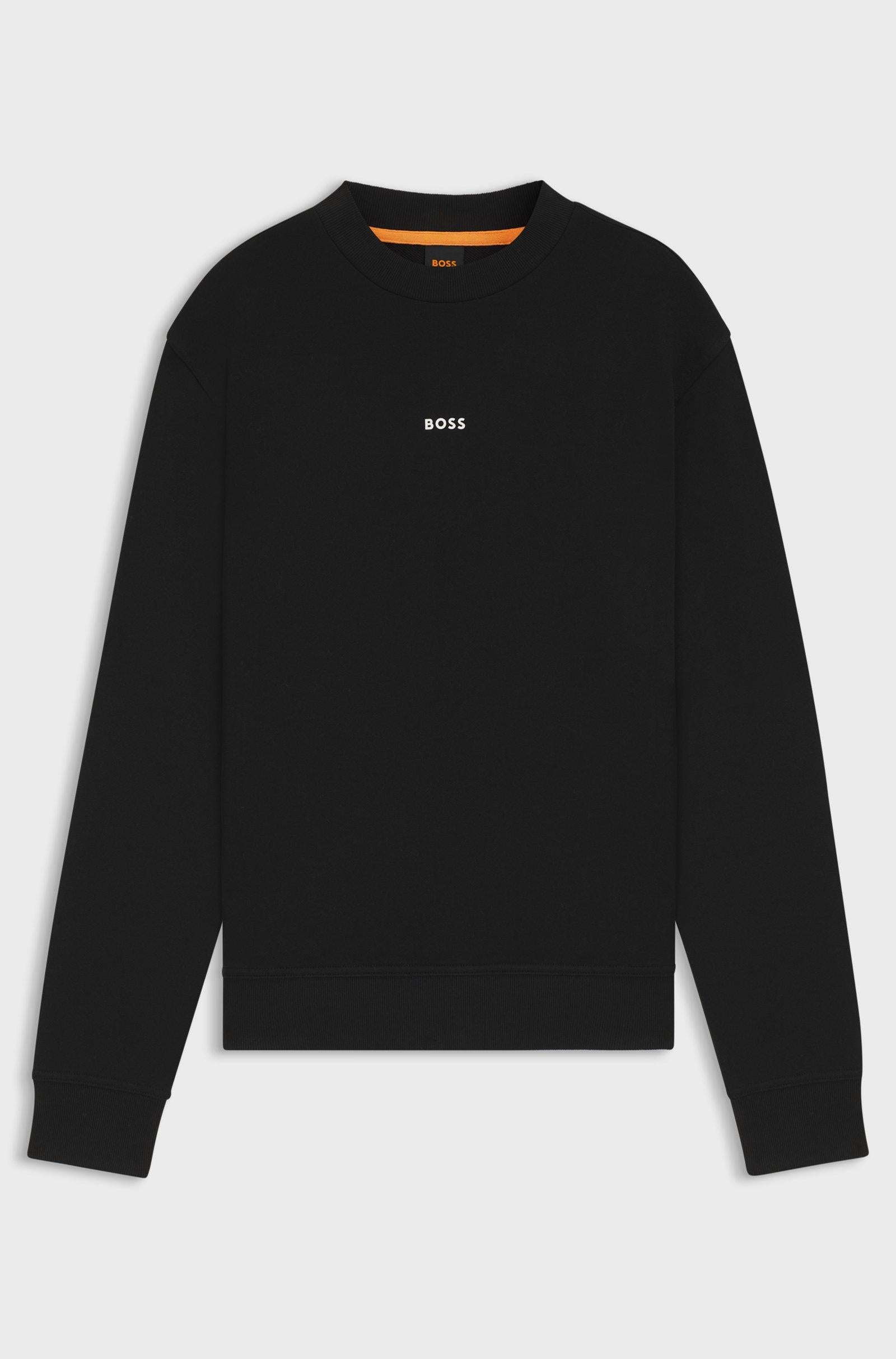 Felpa relaxed fit con logo a contrasto 50514541 001 BOSS 