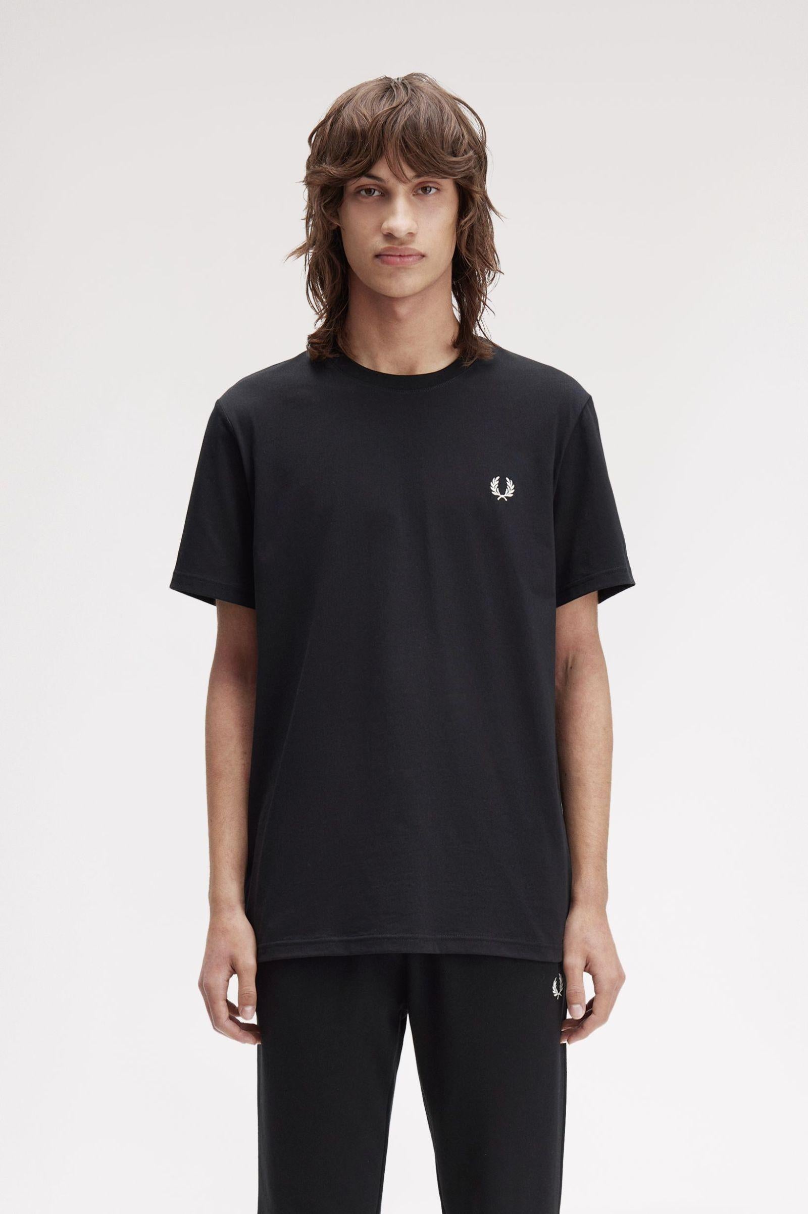 T-shirt con logo in evidenza M130355 102 FRED PERRY 