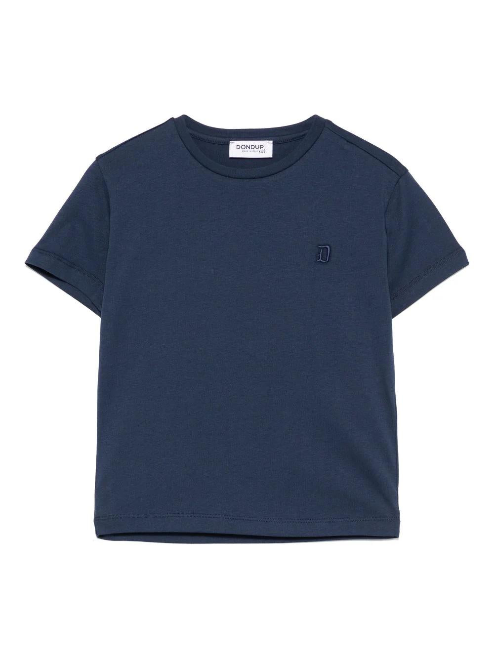 T-shirt con logo ricamato DMTS0410JF054 4220 DONDUP 