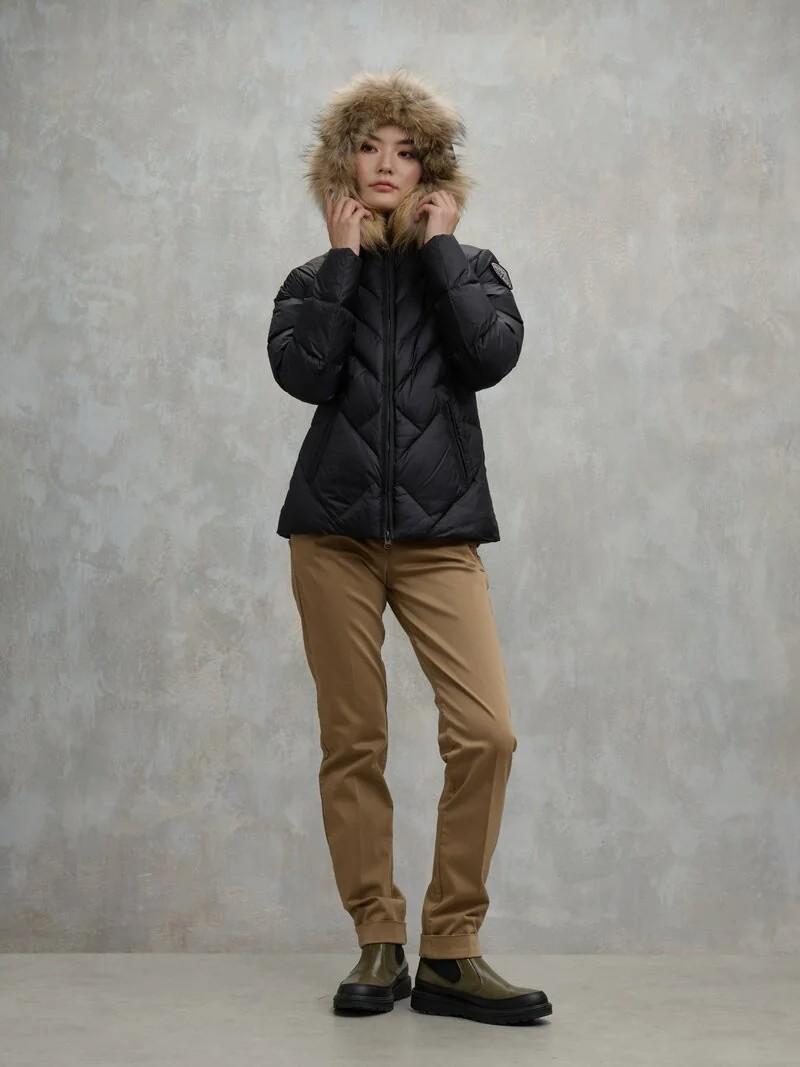 Piumino a linee geometriche alicia 25WBLDC03097 999EI BLAUER 