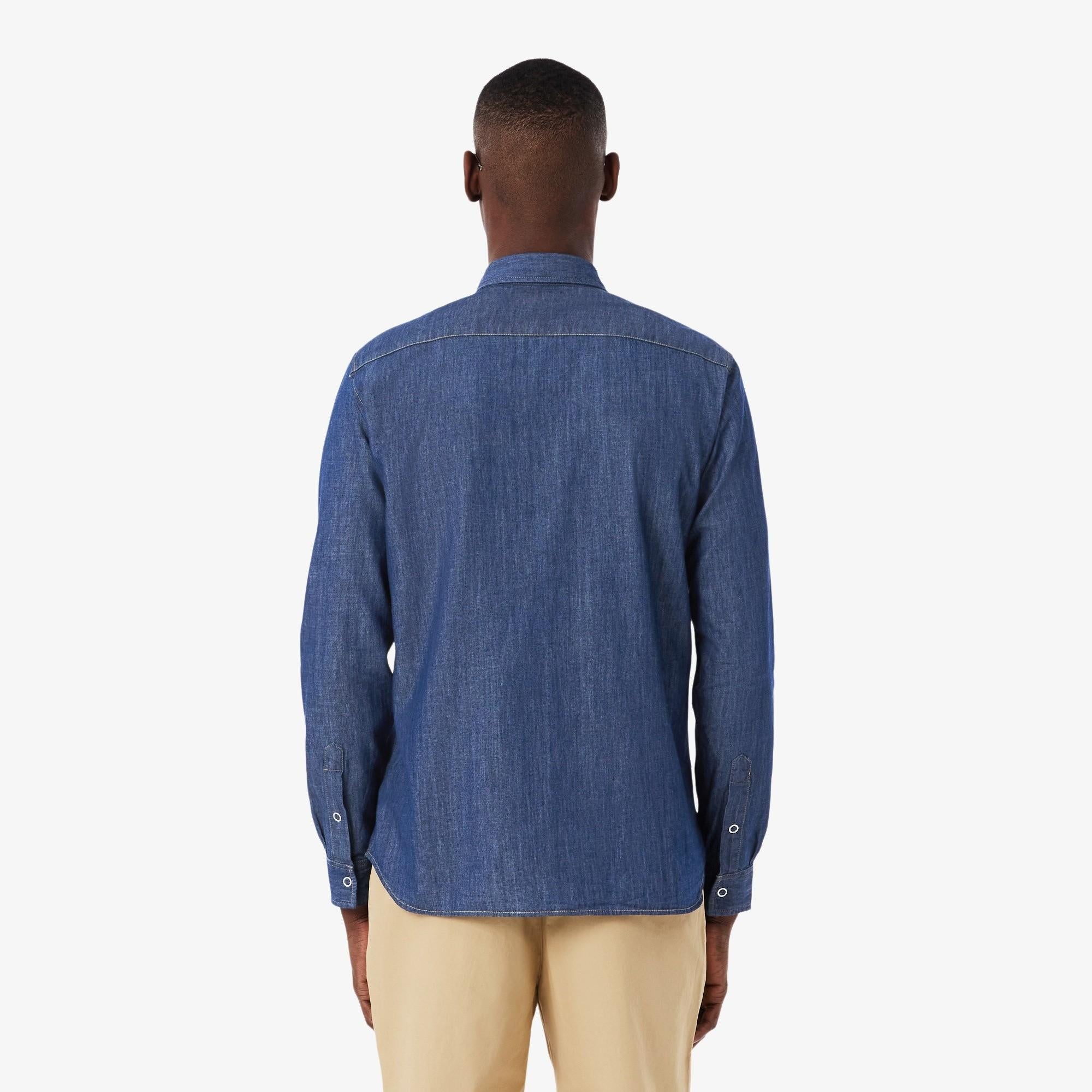 Camicia regular fit in denim leggero CH9084 MK9 LACOSTE 