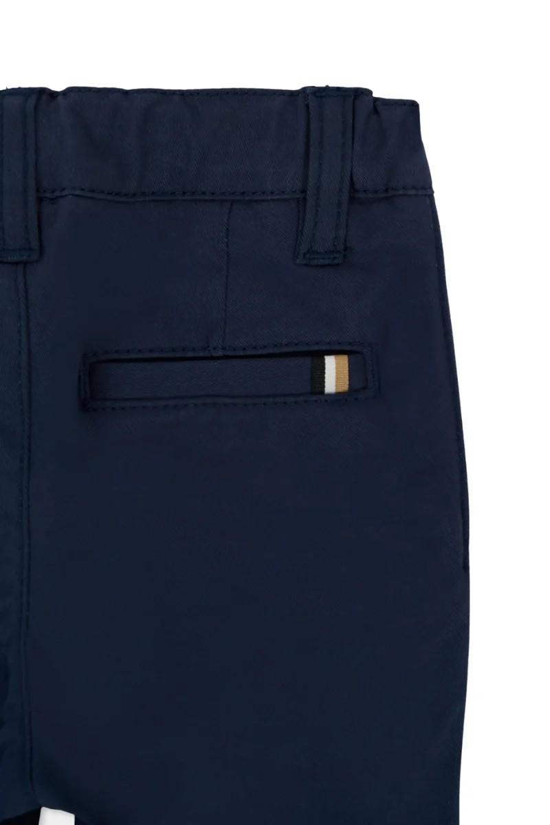 Pantaloni da neonato in cotone con patch a contrasto sul retro J52705 269 BOSS 
