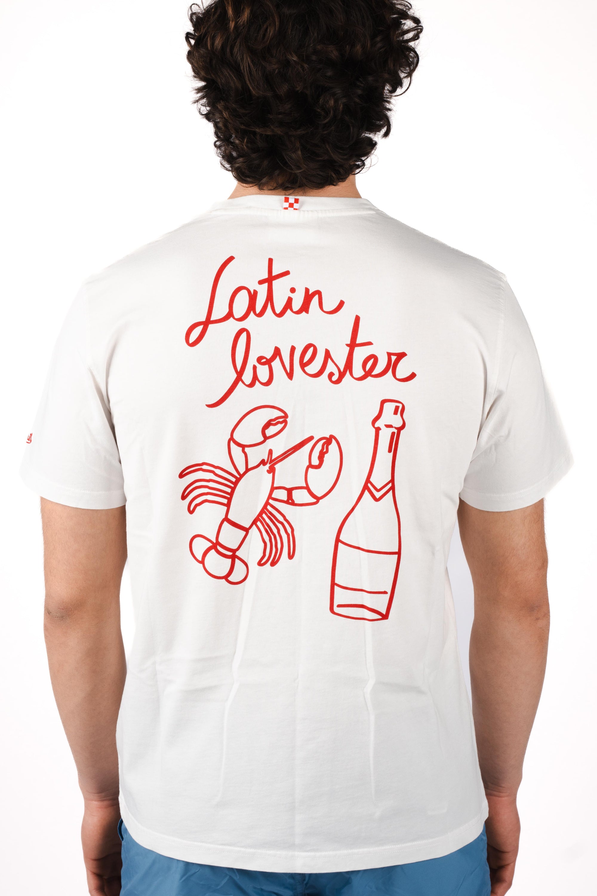 T-shirt Portland bianca con stampa PRL0002 04307L MC2 SAINT BARTH 